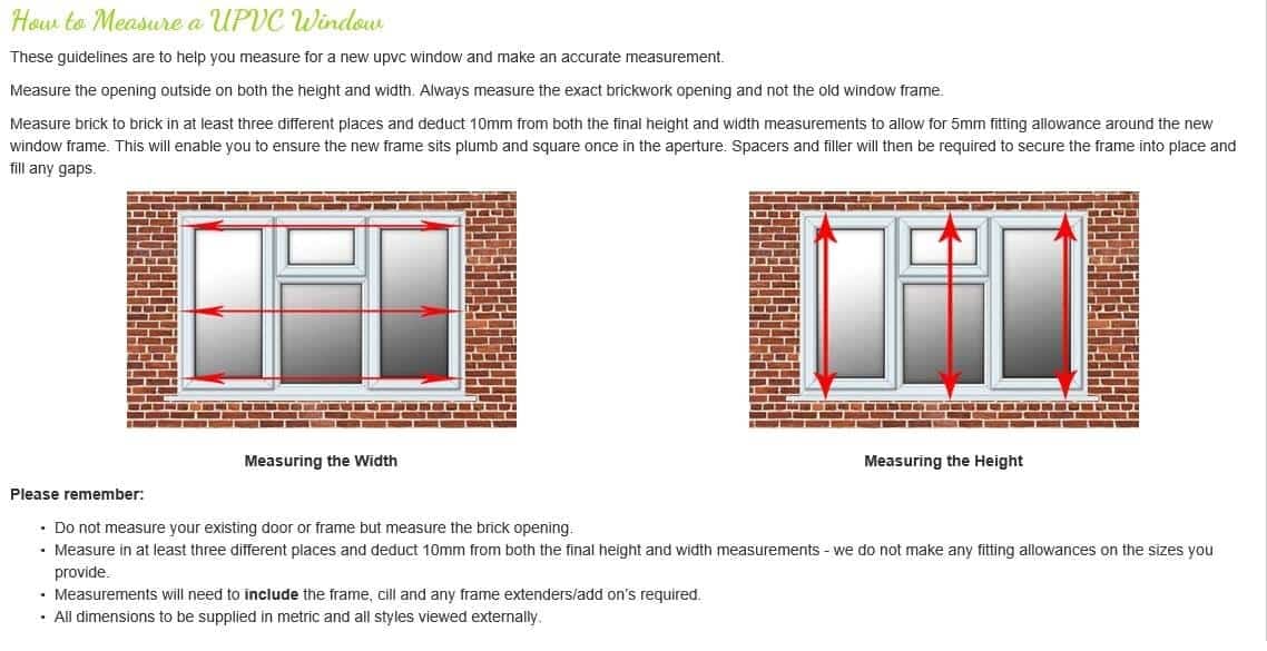 how to measure the window