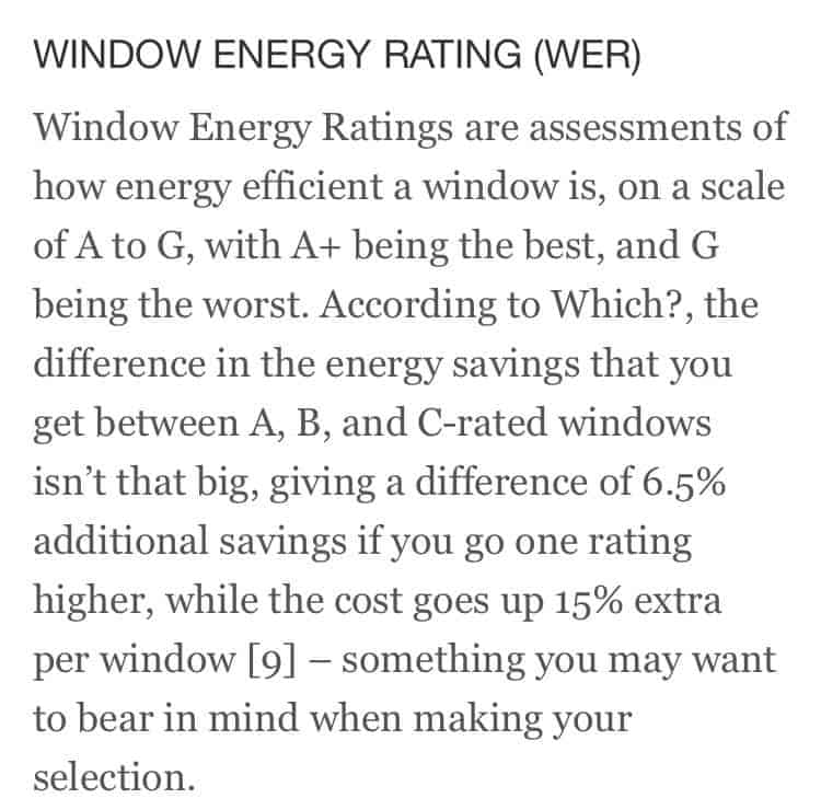 What is the window energy rating of Southall Windows London