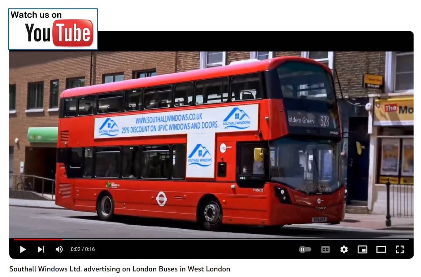Southall Windows Ltd ads on London Buses